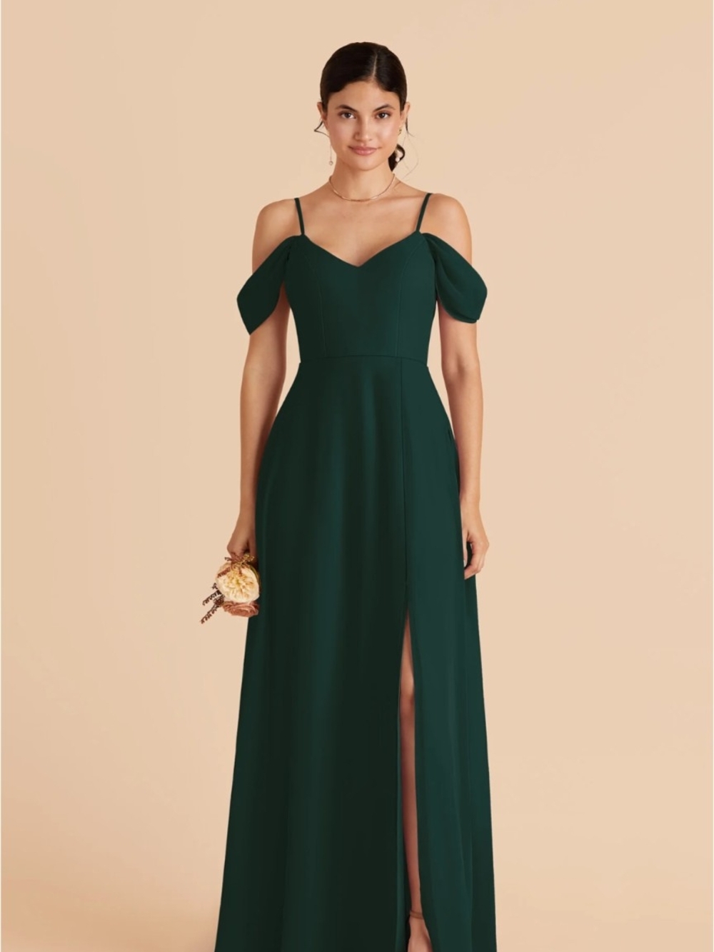 Birdy Grey One-Shoulder Emerald Green Dress